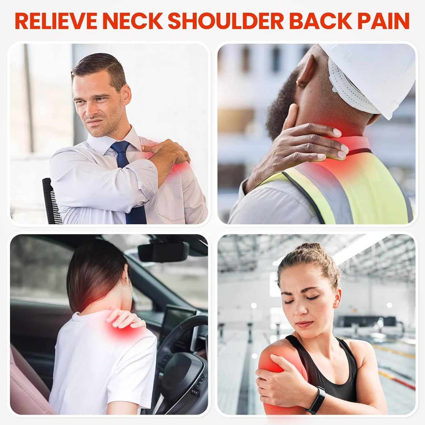 RedRelief™ Shoulder Brace with Red Light Therapy (Left & Right Shoulders) - Endless Slumber