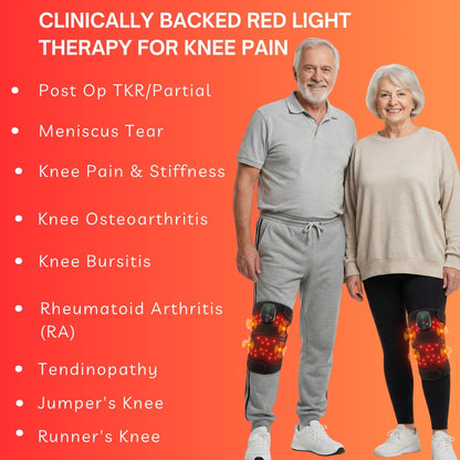 RedRelief™ Knee Brace with Red Light & Infrared Therapy (Wireless Design + Massage)