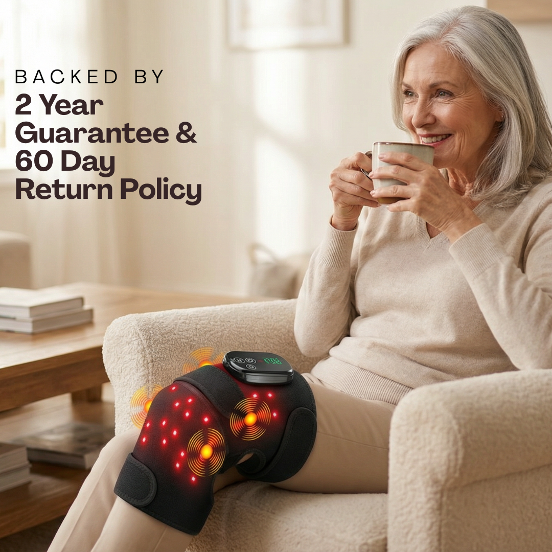 RedRelief™ Knee Brace with Red Light & Infrared Therapy (Wireless Design + Massage)