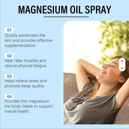 Pure Magnesium Oil Spray (Fast-absorbing relief for muscles, sleep & relaxation)