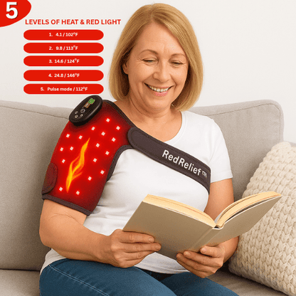 RedRelief™ Shoulder Brace with Red Light Therapy (Left & Right Shoulders) - Endless Slumber