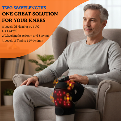 RedRelief™  Knee Brace with Red Light & Infrared Therapy (Wireless Design + Massage)